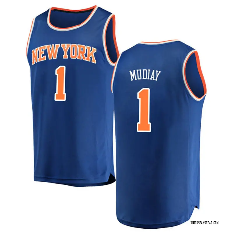 Fanatics Branded New York Knicks Swingman Blue Emmanuel Mudiay Fast