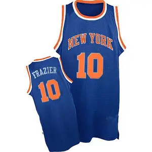 New York Knicks Authentic Royal Blue Walt Frazier Throwback Jersey - Men's
