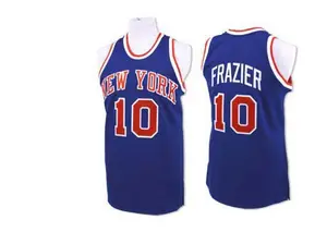 New York Knicks Authentic Royal Blue Walt Frazier Throwback Jersey - Men's