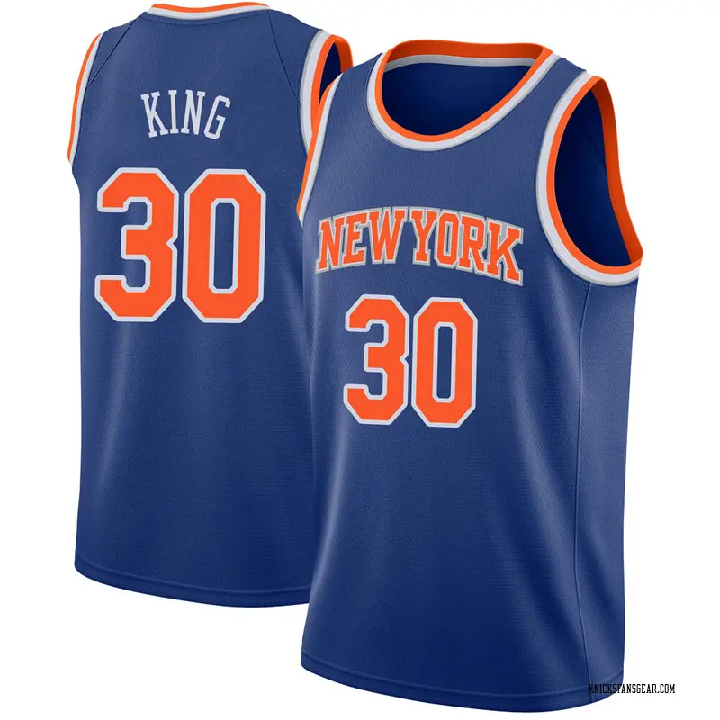 Nike New York Knicks Swingman Blue Bernard King Jersey - Icon ...