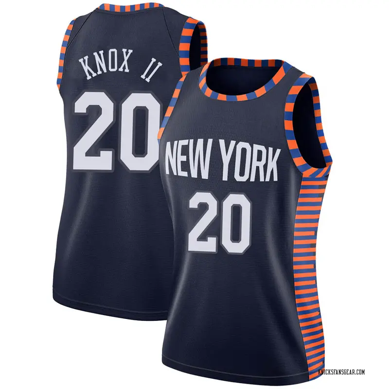 Nike New York Knicks Swingman Navy Kevin Knox 2018/19 ...